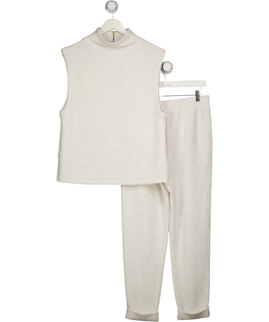 VARLEY 2-piece Cream Marl Magnolia Sweatshirt (uk M) & Rolled Cuff Pant 25 (uk M) Set UK S/M