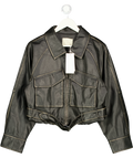 WAT THE BRAND Utility Boxy Jacket - Black UK M