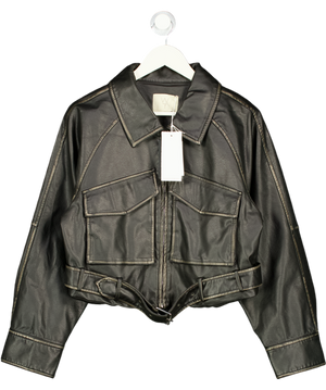 WAT THE BRAND Utility Boxy Jacket - Black UK M