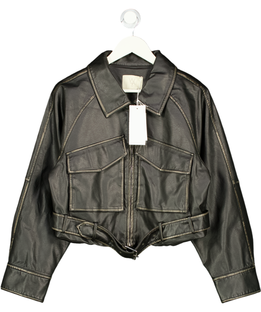 WAT THE BRAND Utility Boxy Jacket - Black UK M