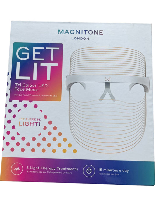 MAGNITONE White Get Lit LED Tri Colour Face Mask Skin Care Tool