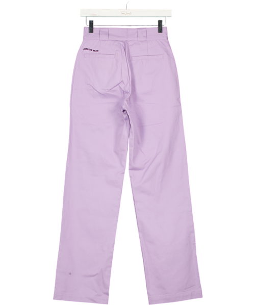 AMELIE TEJE Purple Lilac Straight Leg Trouser UK XXS