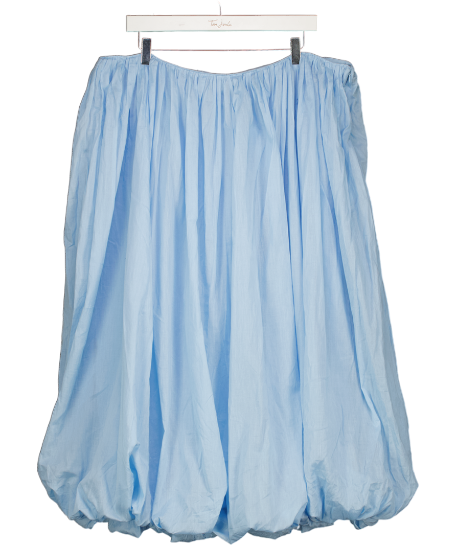 ASOS Baby Blue Bubble Hem Maxi Skirt UK 18