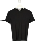 cos Black Slim Cotton Raglan T-shirt UK XS