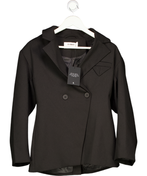4th & Reckless Black Cinched Waist Blazer UK 8