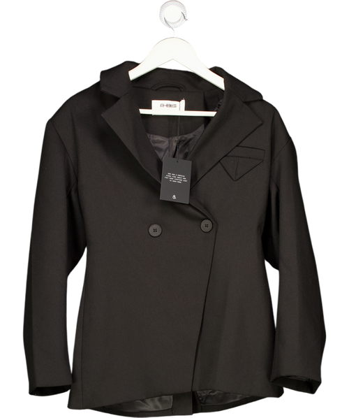 4th & Reckless Black Cinched Waist Blazer UK 8
