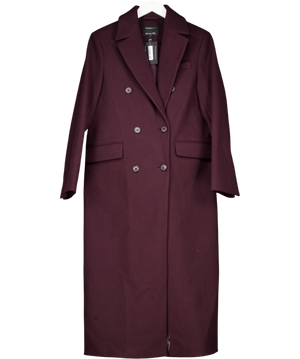 River Island Purple Tailored Double Breasted Coat UK 10