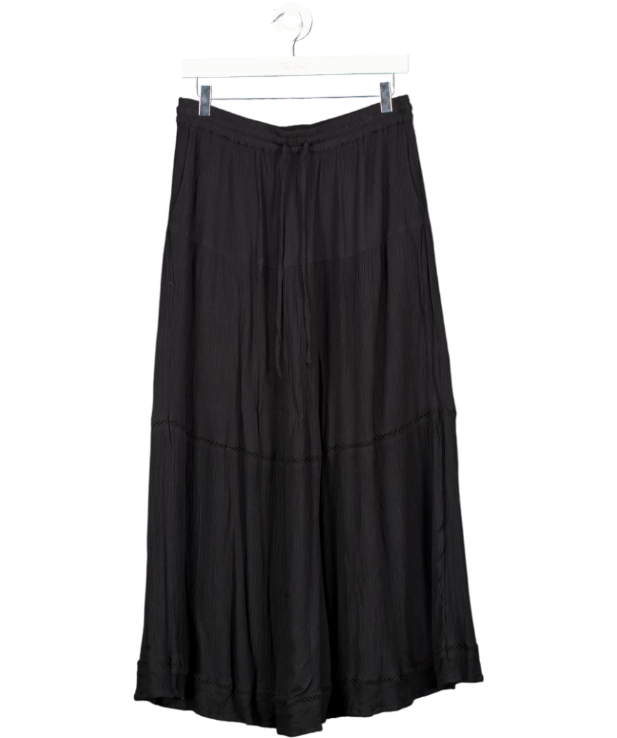 M&S Black Midaxi Slip Skirt UK 12