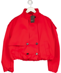 River Island Red Double Breasted Bubble Hem Trench Jacket UK 12