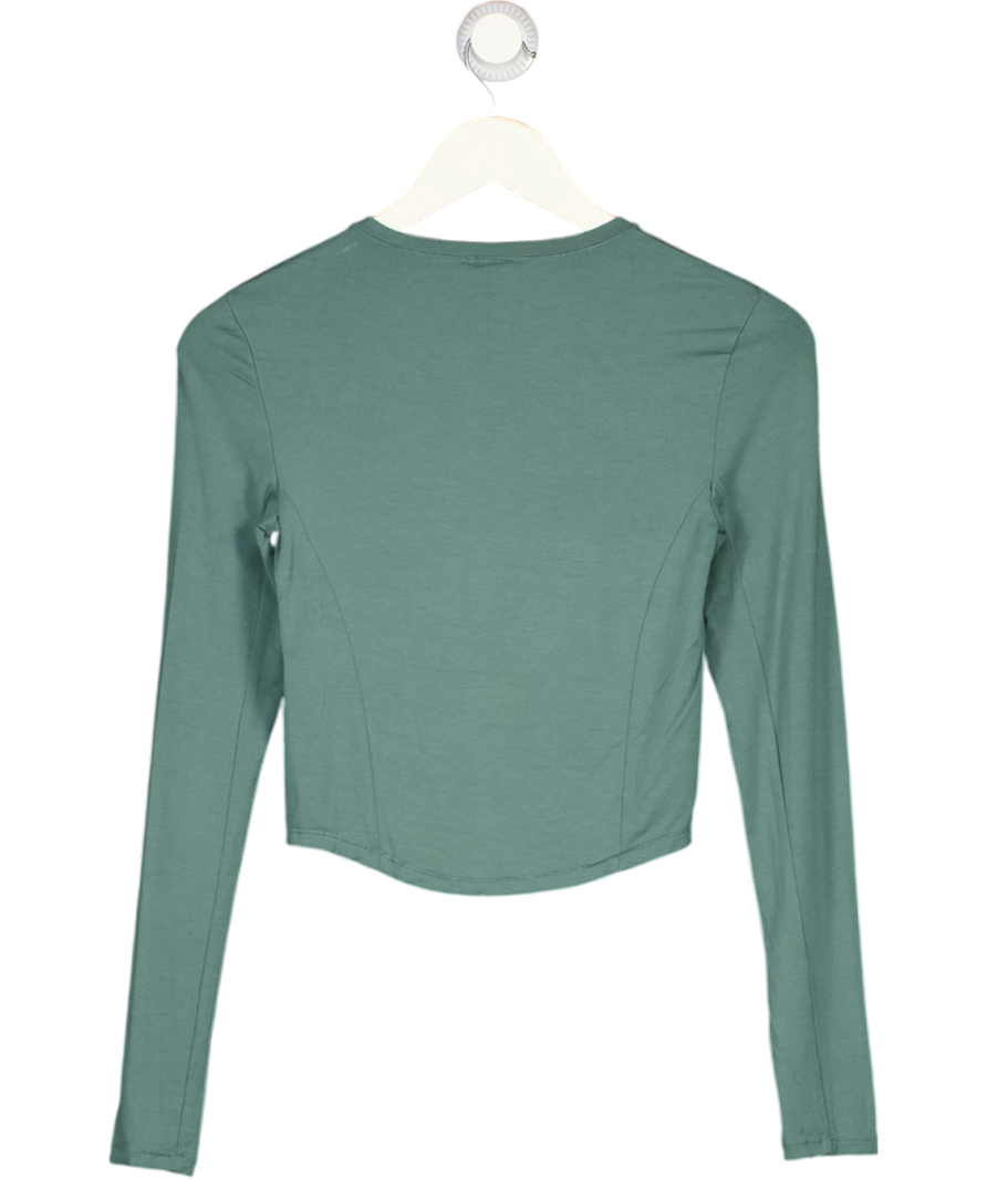 Oner Active Green Go To Seamless Loose Long Sleeve Top UK S