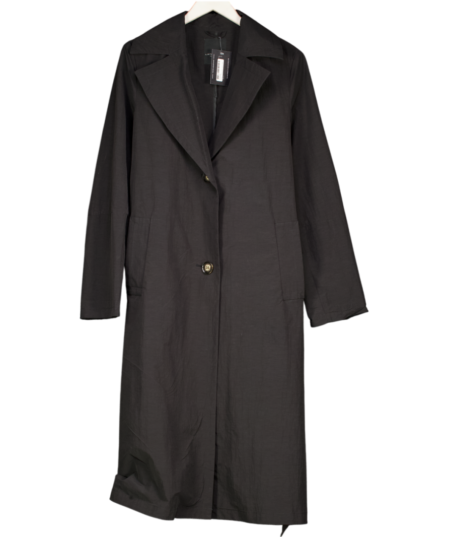 Sand Copenhagen Black Belted Trench Coat UK S