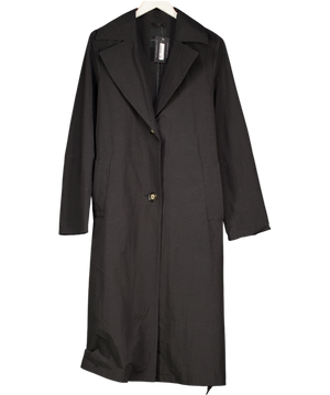 Sand Copenhagen Black Belted Trench Coat UK S