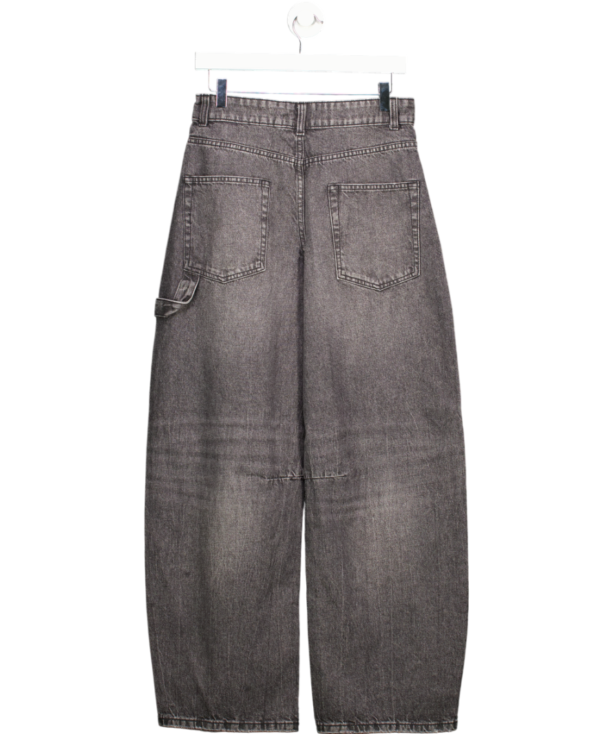 ASOS Grey Wash Barrel Leg Jeans UK 8