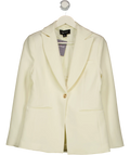 KAREN MILLEN Cream Single Gold Button Blazer UK 8