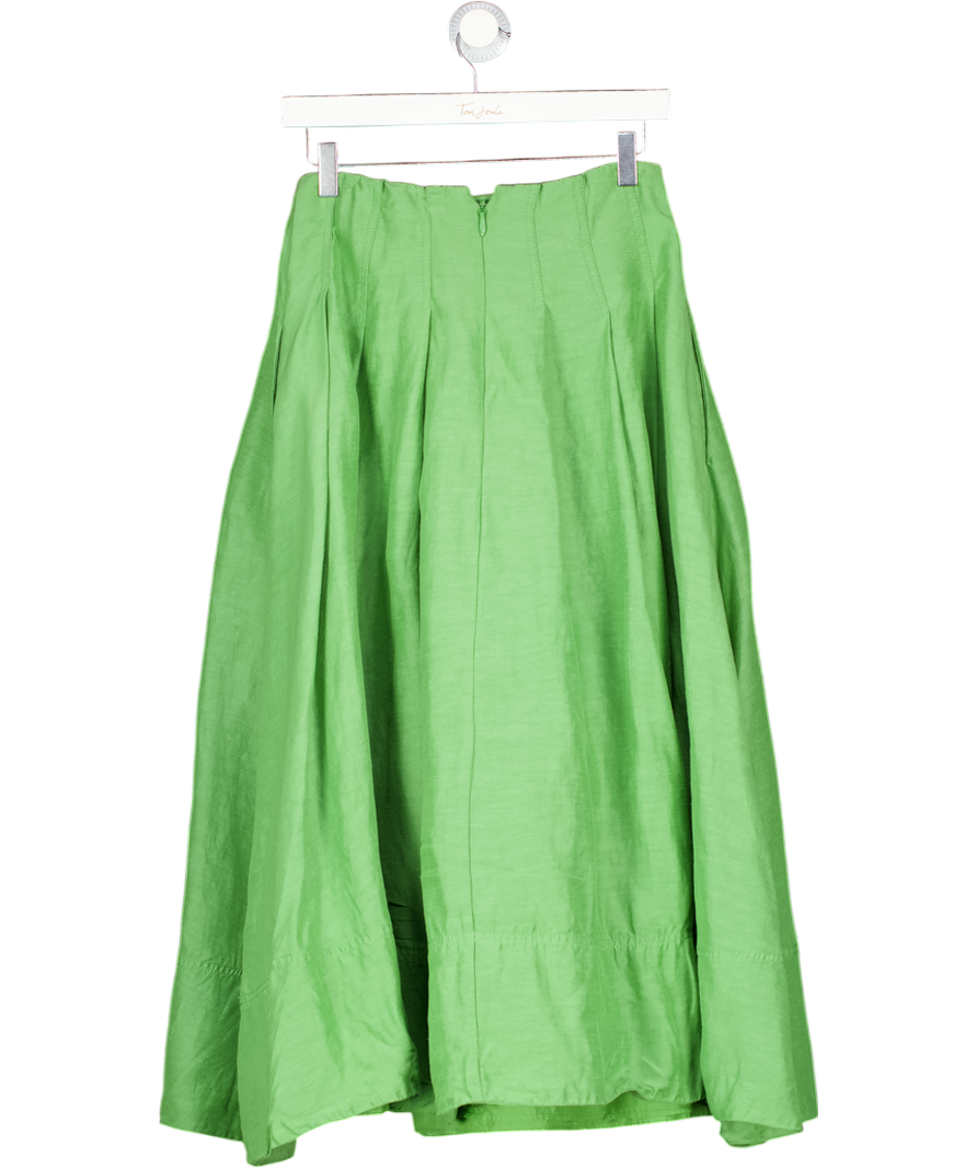 Aje Green Paradiso Cinched Midi-skirt UK 8