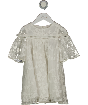 Tartine et Chocolat Embroidered White Tulle Dress 4 Years