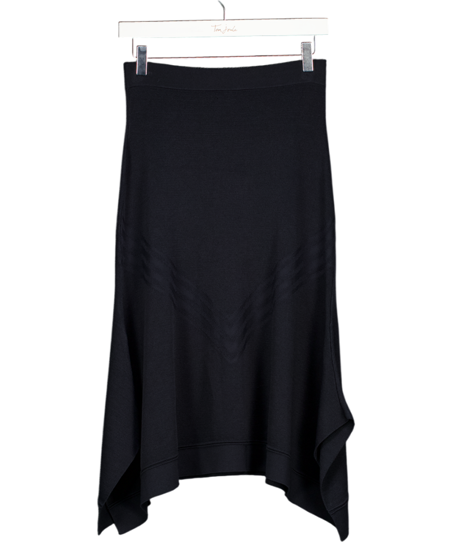 REISS Blue Gabriella Knitted Midi Skirt UK M