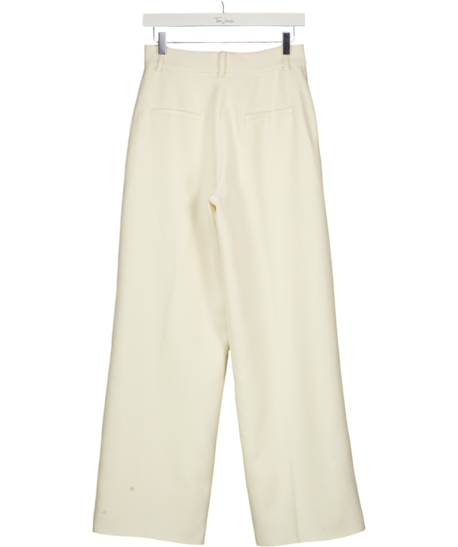 DE SAVARY LONDON Cream Wool Suit Trousers UK S