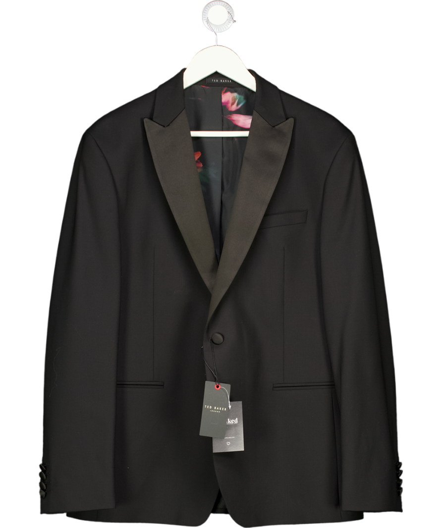 TED BAKER Black Meyer Tuxedo Slim Jacket UK 44" CHEST