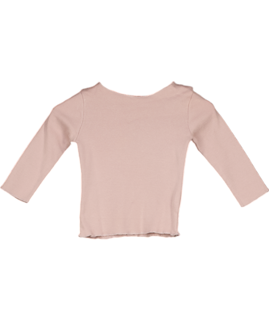 Caramel baby & child Purple Long Sleeve Cotton Top 0-3 Months