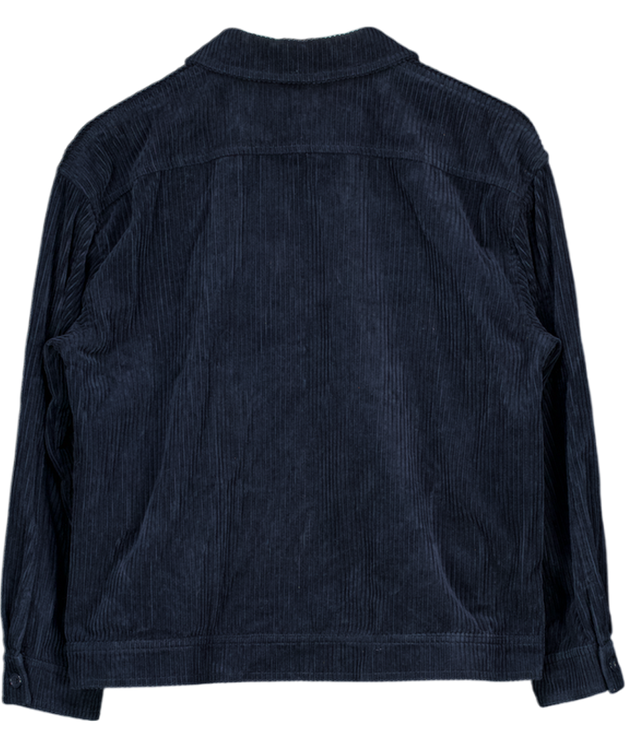 Samsøe Samsøe Navy Blue Corduroy Shirt Jacket UK S