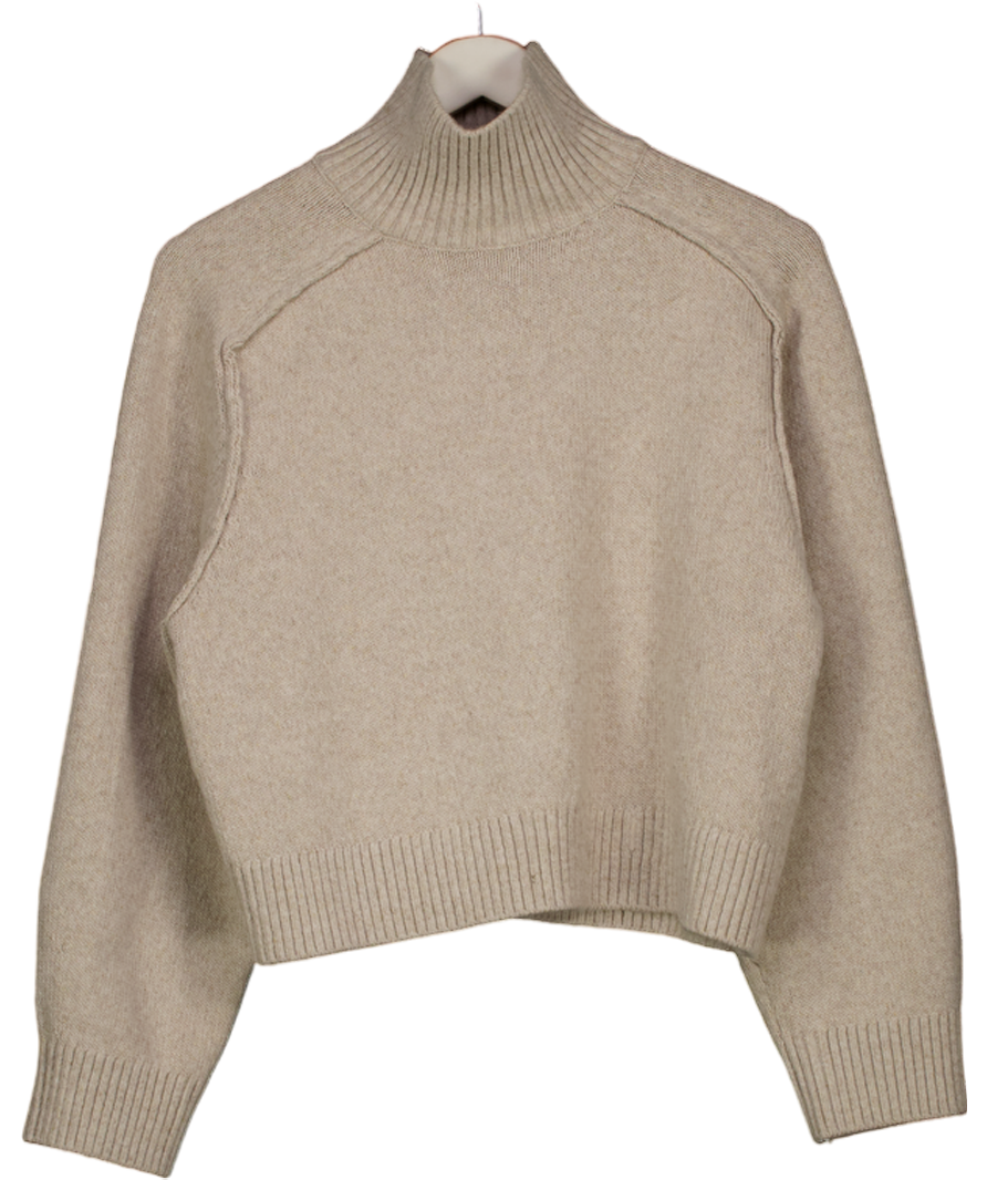 H&M Light Beige Turtleneck Jumper UK S