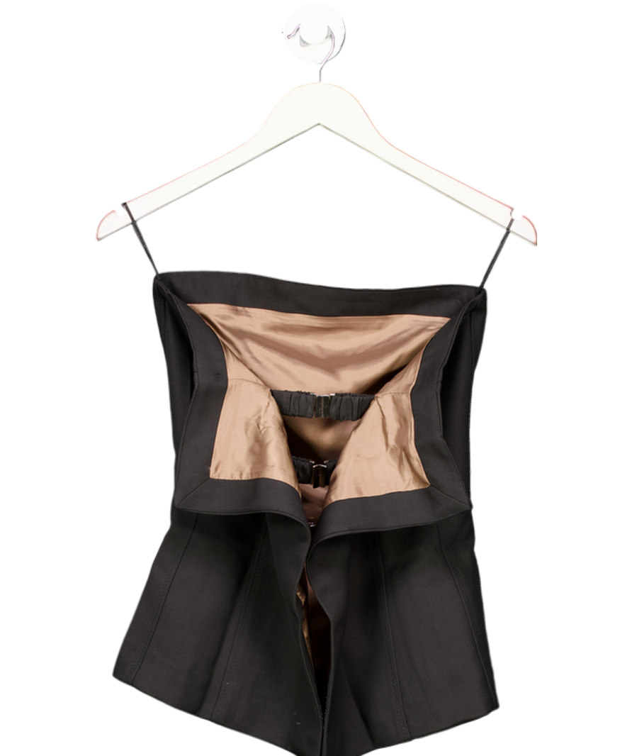 H&M Black Open-back Bandeau Top UK 6