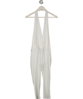WHITE FOX White Flawlessly Lost Jumpsuit Cream UK S