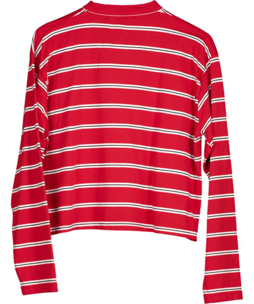 Ego Red Long Sleeve Rugby Top UK 10