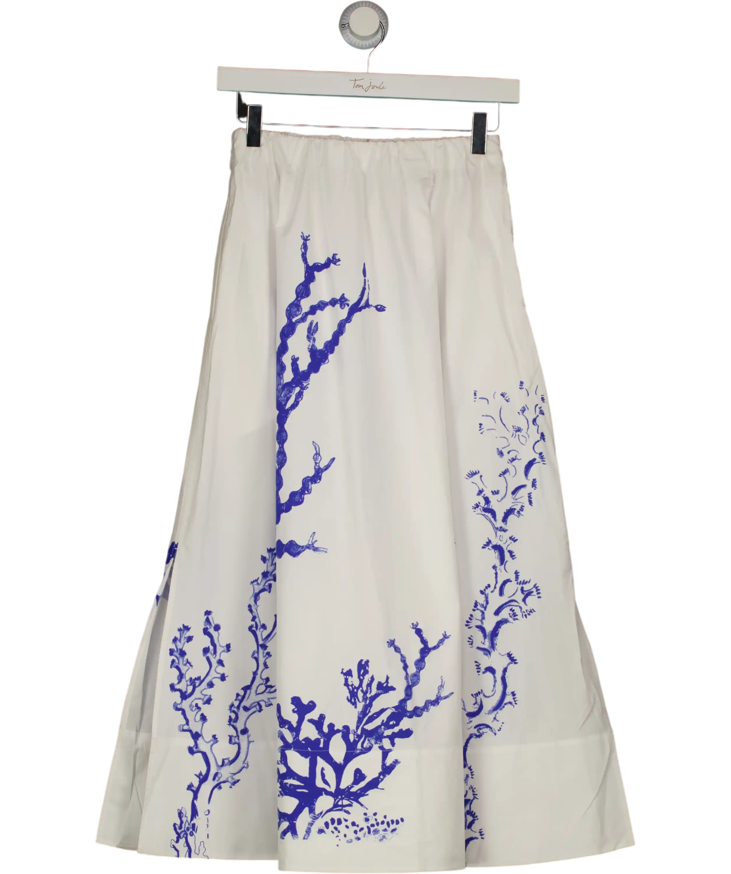 ARKET White And Blue Print Cotton Skirt  Size Eur 32 UK 4