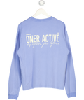 Oner Active Blue Classic Oversized Lightweight Long Sleeve Top UK S