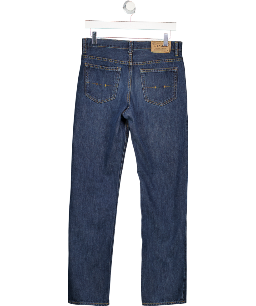Polo Ralph Lauren Blue Denim 100% Cotton Slim Straight Leg Jeans W30