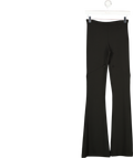 Courrèges Black Ellipse Bootcut Trousers With Zip Details Fr34 UK 6