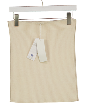 ARKET Cream Merino Wool Ribbed Mini Skirt UK M