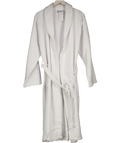 DUSK Fiji Waffle Cotton Robe - White UK M