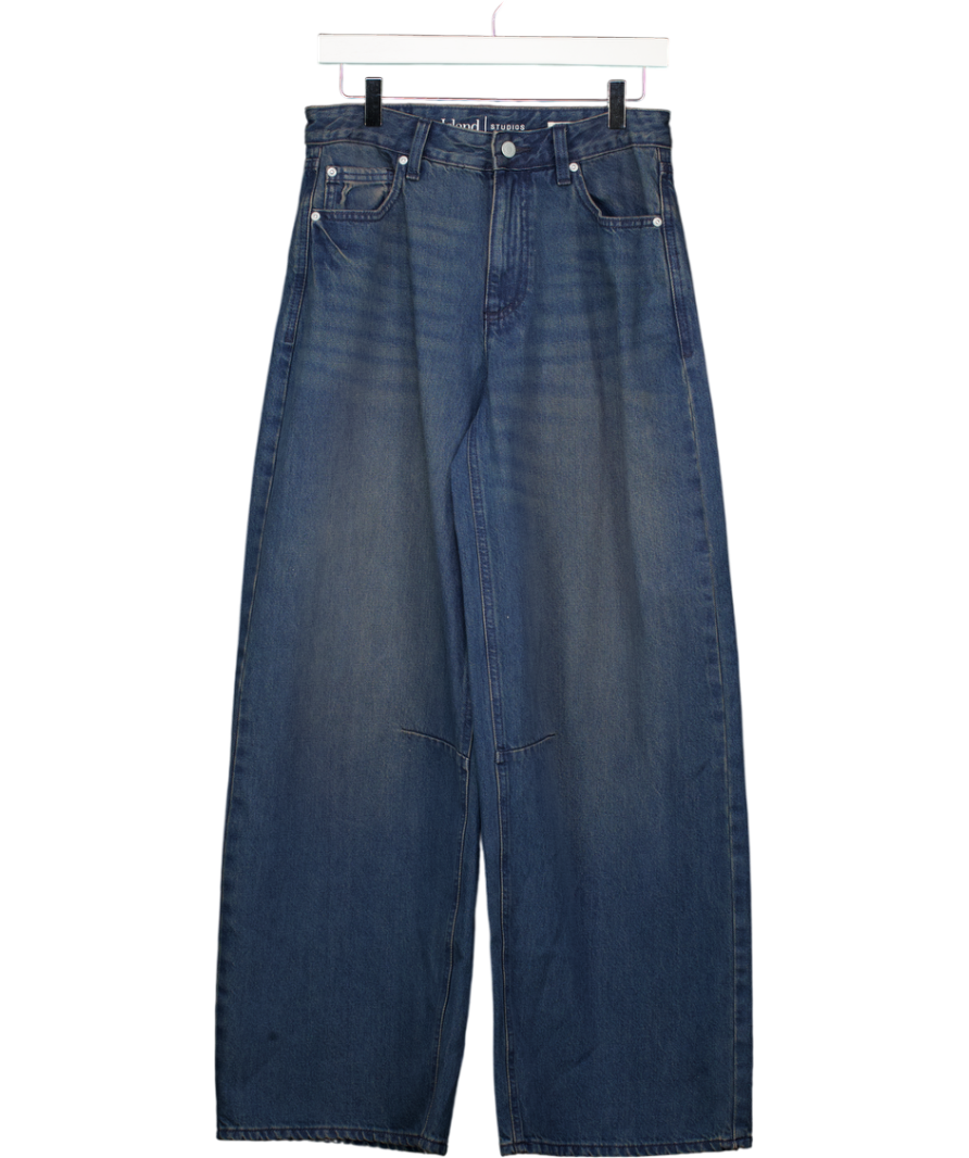 RIVER ISLAND STUDIO Blue Balloon Leg Jeans UK 8