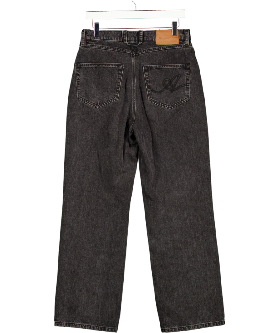 AXEL ARIGATO Black Wash High Rise Relaxef Straight Leg Jeans W26