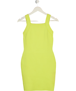 ALEXANDER WANG Citrus Yellow Bandage Bodycon Dress UK S