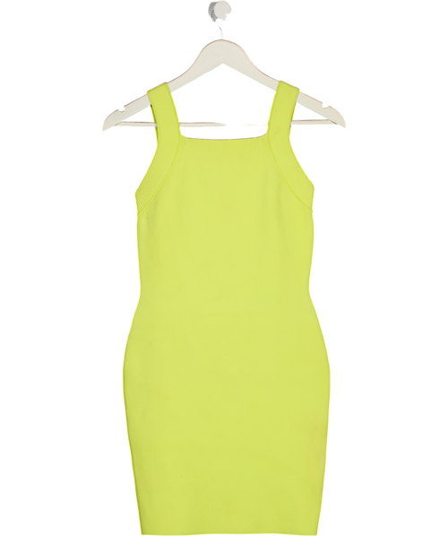 ALEXANDER WANG Citrus Yellow Bandage Bodycon Dress UK S