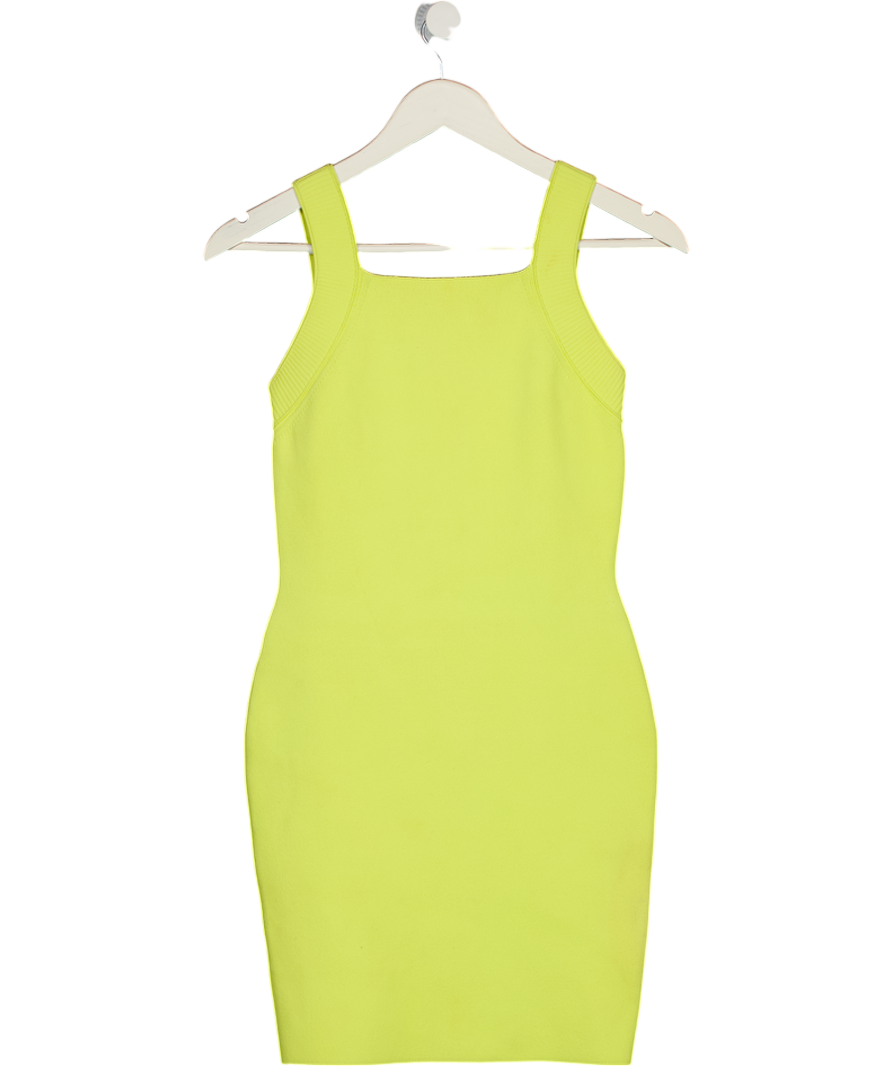 ALEXANDER WANG Citrus Yellow Bandage Bodycon Dress UK S