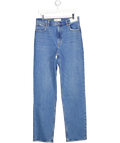 Abercrombie & Fitch Blue Ultra High Rise 90s Straight Jean W30 Long UK 10