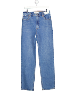 Abercrombie & Fitch Blue Ultra High Rise 90s Straight Jean W30 Long UK 10