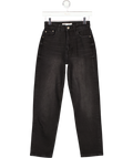 ZARA Black Wash High Waisted Mom Jeans UK 6