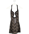 WHITE FOX Summer Fever Lace Mini Dress Black UK M