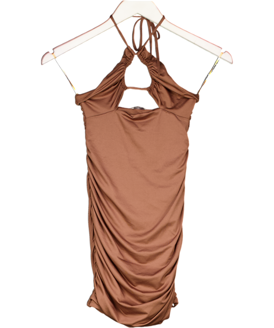 Princess Polly Women's Brown Dress UK 8 Reliked Princess Polly Women's Brown Dress UK 8 Reliked