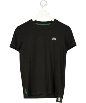 LACOSTE Black Slim Fit Ultra Dry Stretch Sport T-shirt UK 10