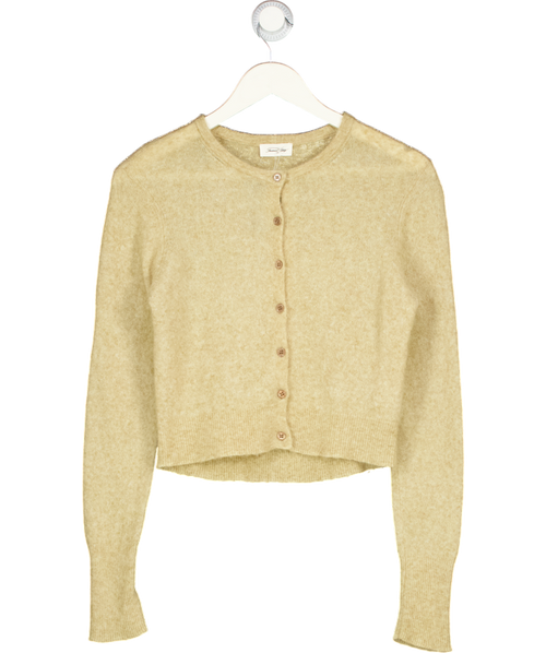 American Vintage Beige Supersoft Fuzzy Knit Cardigan UK S