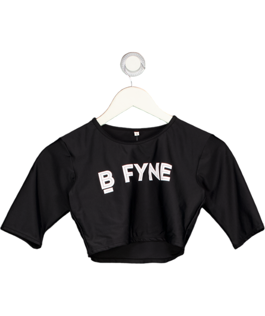DFYNE Black Signature Baby Tee UK S