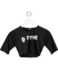 DFYNE Black Signature Baby Tee UK S