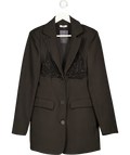 SLA the label Black Diamante Bra Blazer Dress UK M